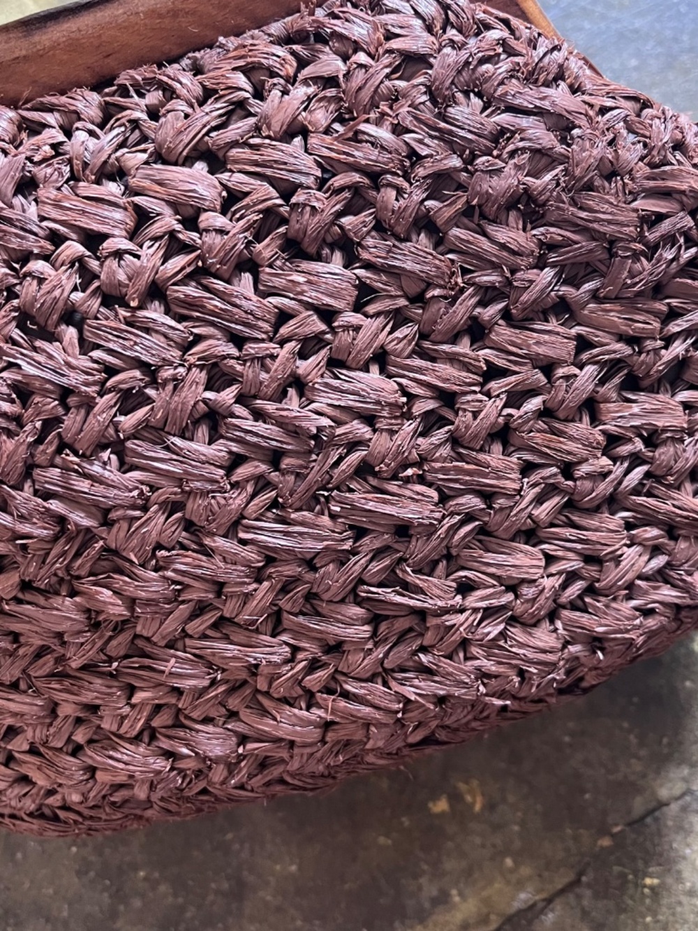 Vintage Hand Made in Japan Raffia Clutch Purse - Picture 11 of 12